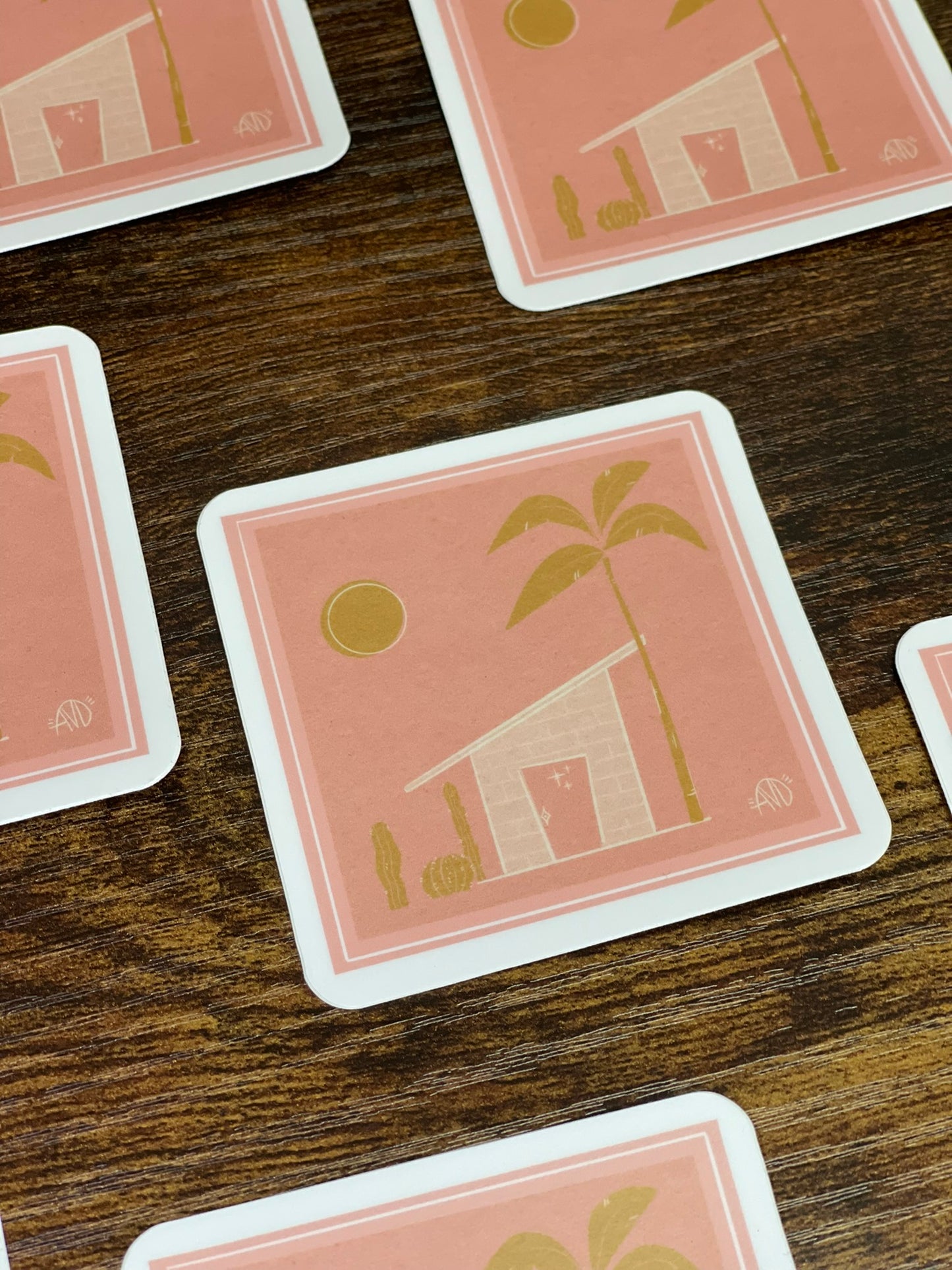 Pink Cactus Sticker