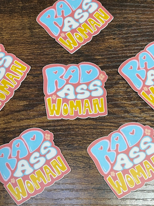 RAW sticker (Rad Ass Woman)